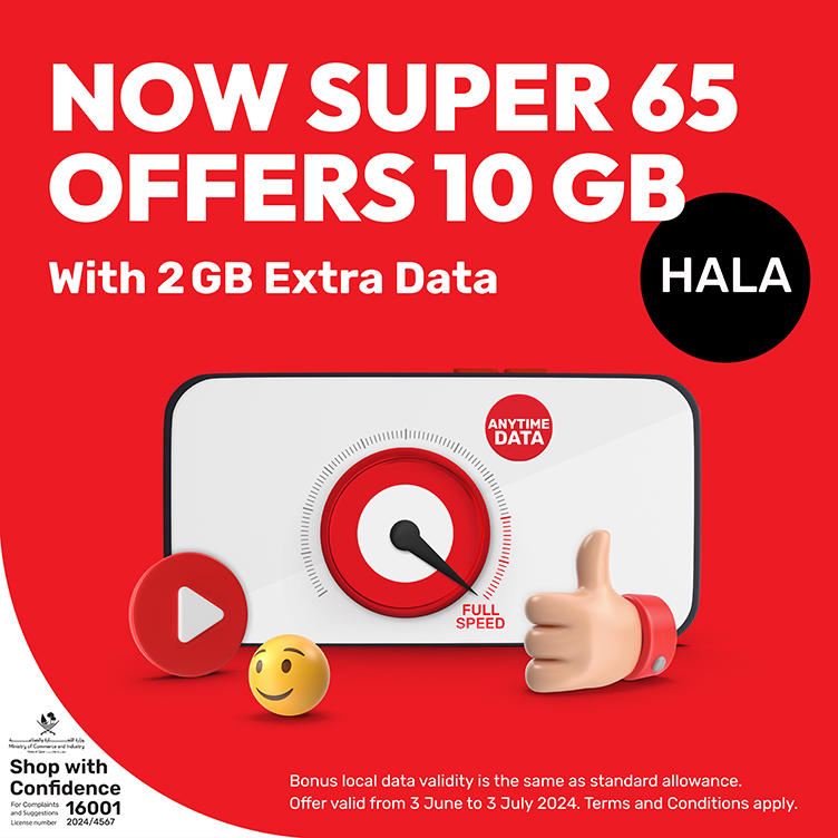 Now super 65 offers 10 GB with 2GB extra data