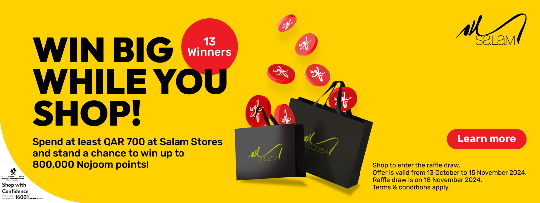 800,000 Nojoom Points in Rewards with Salam Stores!