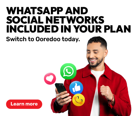 Switch to Ooredoo, join the country’s favorite network with the widest coverage